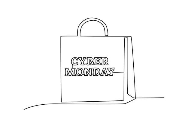 Un sorteo en línea de venta de bolsos promocionales Cyber Monday