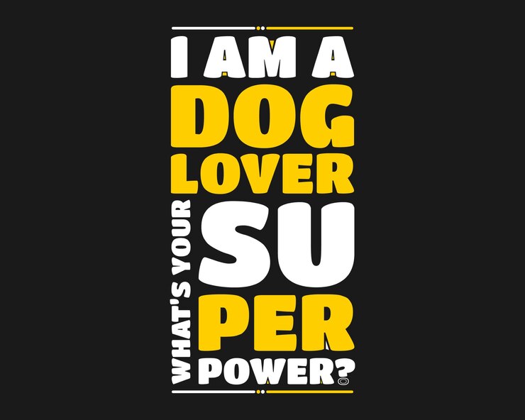 Soy un amante de los perros, ¿cuál es tu superpoder? Diseño de camiseta