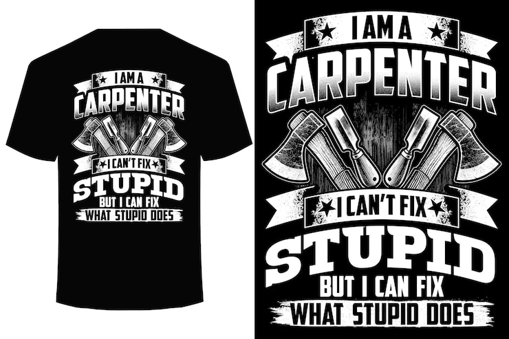 Soy un carpintero no puedo arreglar estúpido pero puedo arreglar lo estúpido que hace carpintero divertido diseño de camiseta