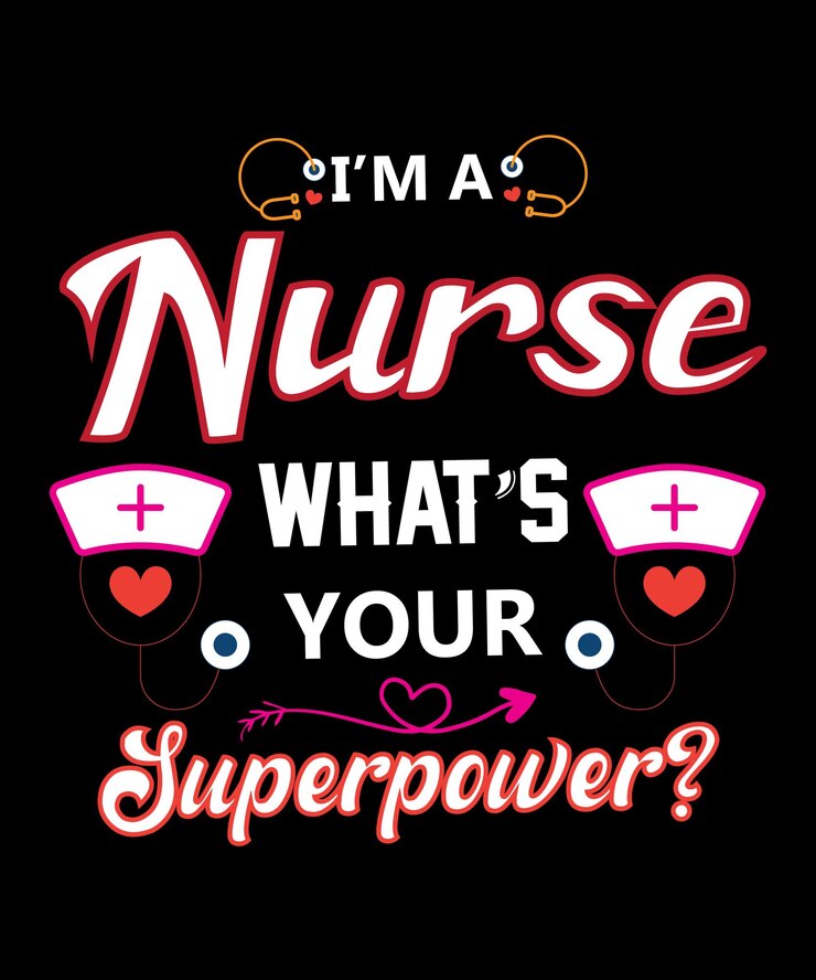 SOY ENFERMERA ¿CUÁL ES TU DISEÑO DE CAMISETA DE TIPOGRAFÍA DE SUPERPODER?
