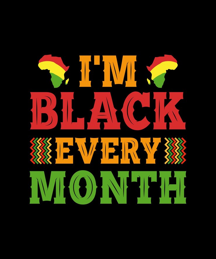 Soy negro todos los meses camiseta