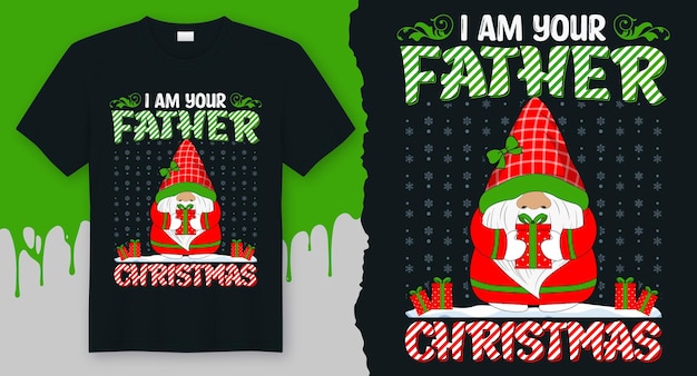 Soy tu padre Navidad El mejor diseño navideño para tarjetas de regalo, pancartas, vectores, camisetas, afiches