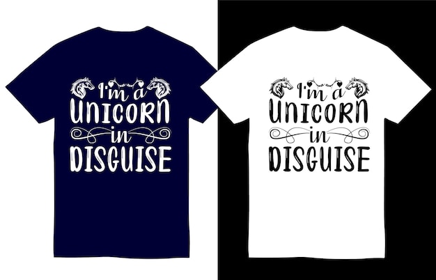 Soy un unicornio disfrazado diseño de camiseta