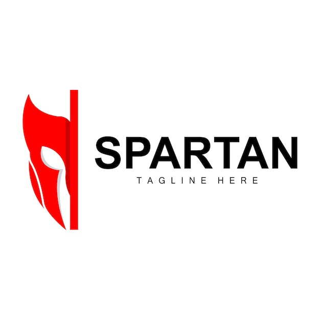 Spartan Logo Guerra Casco Traje Vector Bárbaro Armadura Icono Viking Gimnasio Ajuste Diseño Fitness