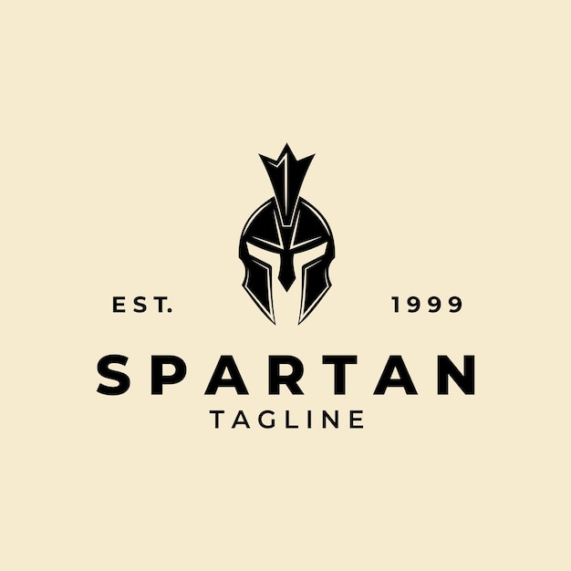 Spartan logo icono diseños vector ilustración