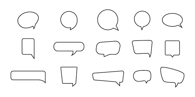 Speech Bubbles Colección de burbujas de habla