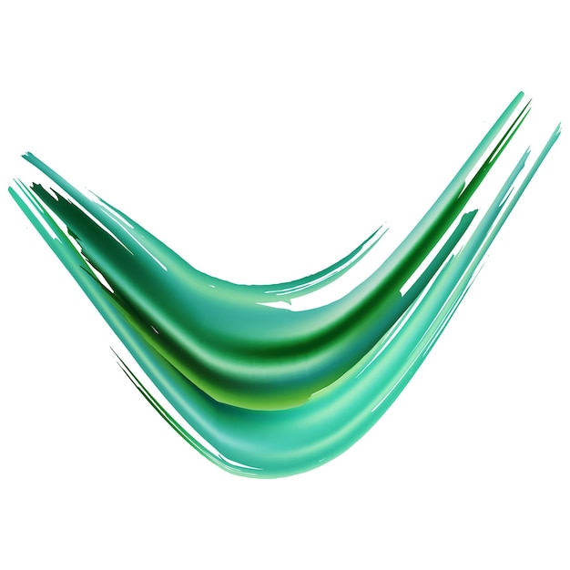 Splash aislado en telón de fondo blanco. Telón de fondo texturizado de acuarela. Pincel de bandeja de venta. Pintillo de gradiente. Splash de fluido abstracto verde y Aqua Menthe. Pinta de pincel vectorial.