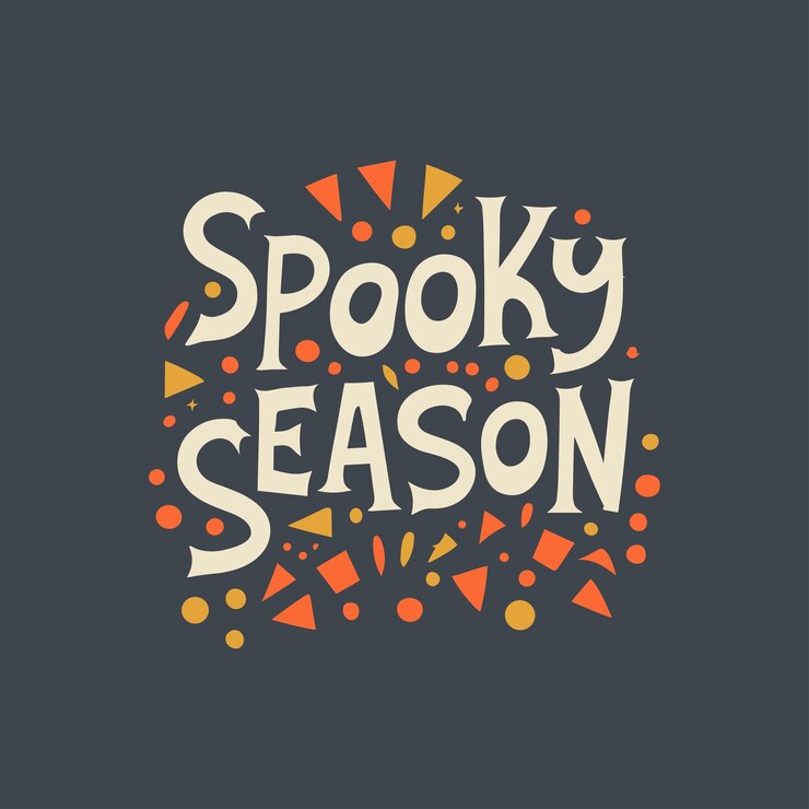 Spooky Season handlettering cartel de diseño de camiseta de tipografía de Halloween