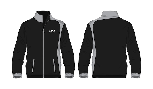 Vector sport jacket plantilla roja y negra para el diseño sobre fondo blanco ilustración vectorial eps 10