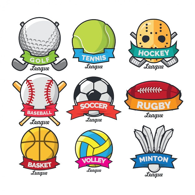 Sport logo internacional vector