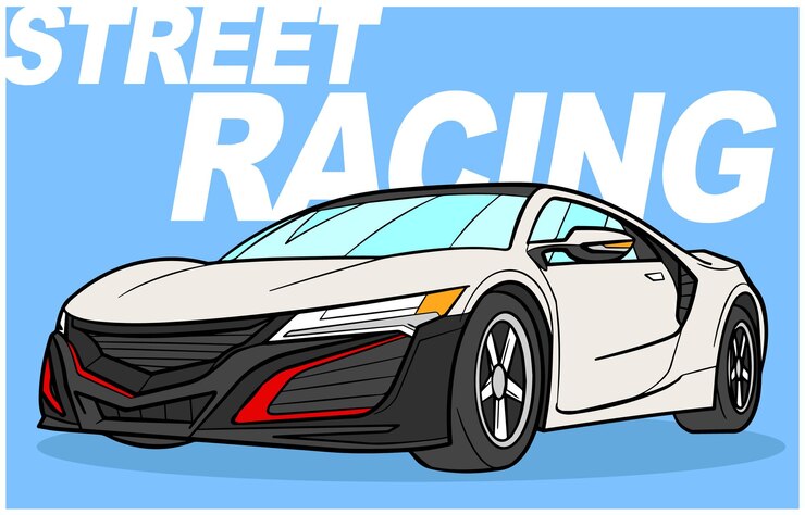 Sport Racing Car SUV Vector Ilustración