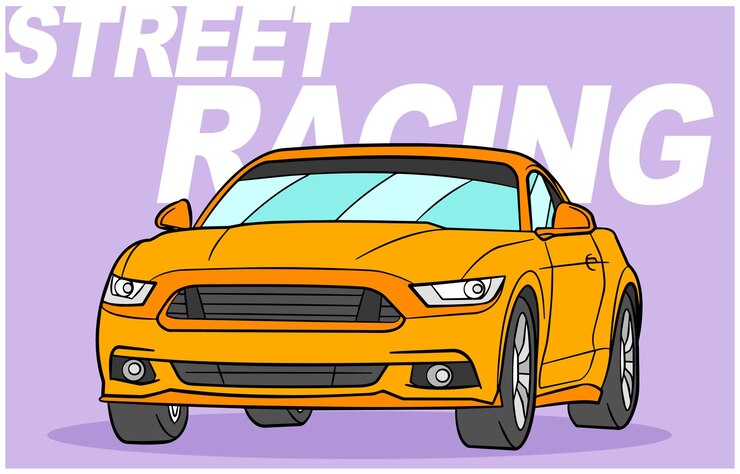 Sport Racing Car SUV Vector Ilustración