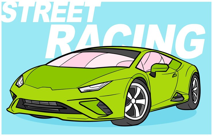 Sport Racing Car SUV Vector Ilustración