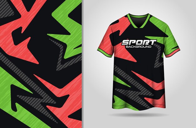 Sports jersey with black and colorful background
