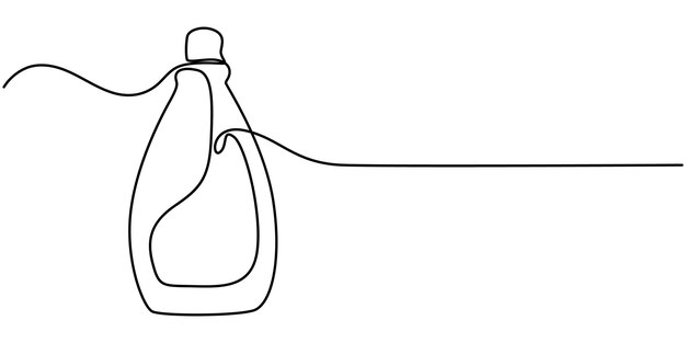 Spray desinfectante Línea continua Icono de trazo editable Un dibujo de línea continua de limpieza