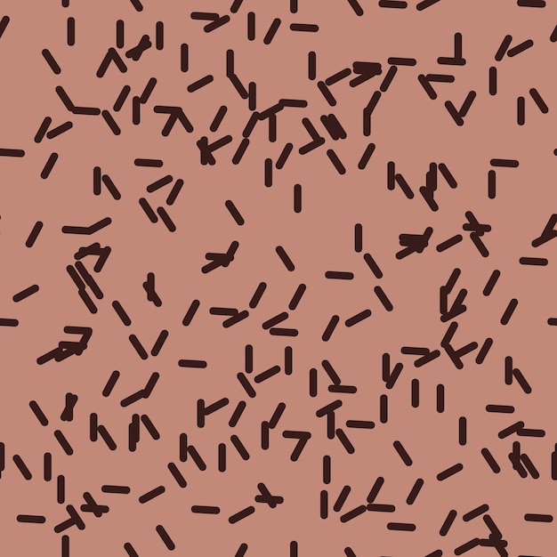 Sprinkles patrón sin costuras Sprinkles sobre fondo sólido diseño de patrón repetitivo Ilustración vectorial