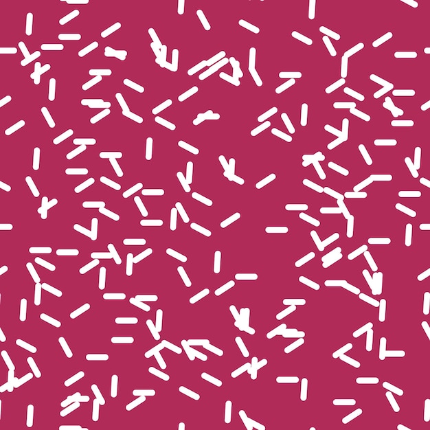 Sprinkles patrón sin costuras Sprinkles sobre fondo sólido diseño de patrón repetitivo Ilustración vectorial