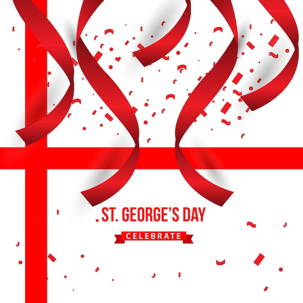 ST George Day Celebrate Vector Template Design