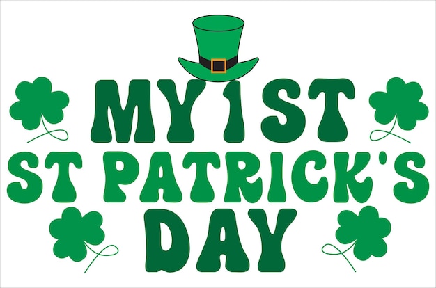 st patricks svgshamrockluckyirishst pattys día svg t diseño de camisa bundlevectorretro st patrick