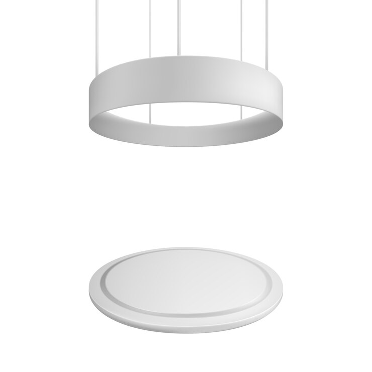 Vector stand de exposición en blanco. ilustración aislada sobre fondo blanco.