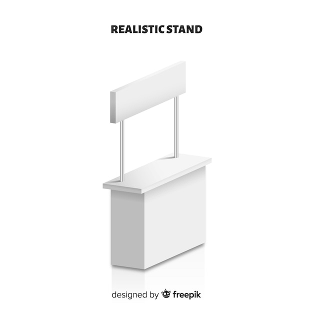 Vector stand moderno con diseño realista