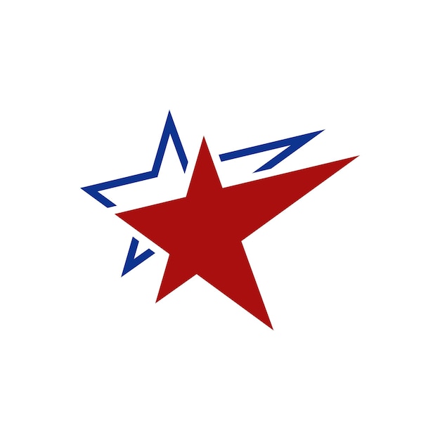 Star Swoosh Logo Plantilla Ilustración Diseño Vector EPS 10