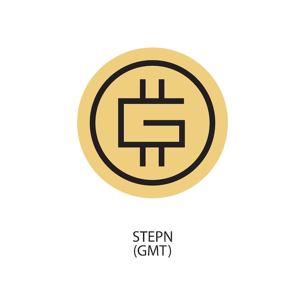 STEPN GMT cryptocurrency logo icono vector simple