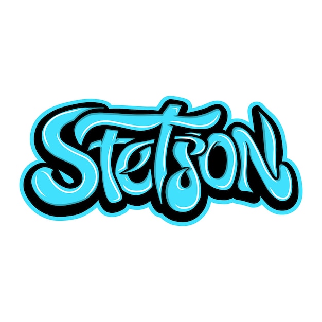Stetson graffiti letras tipografía arte ilustraciones