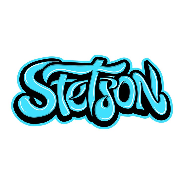Vector stetson graffiti letras tipografía arte ilustraciones