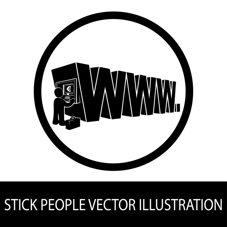 Vector stick personas vector ilustración diseños