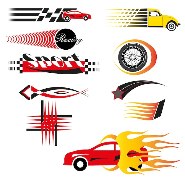 Vector sticker de carro