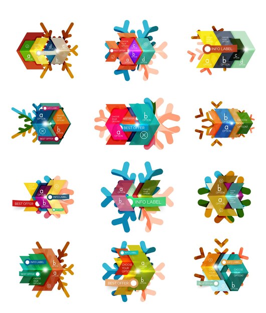 Sticker y etiquetas de ventas navideñas