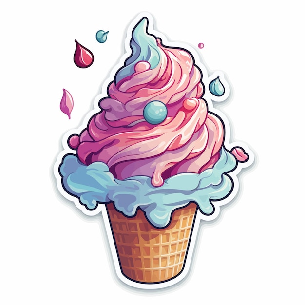 Sticker de helado