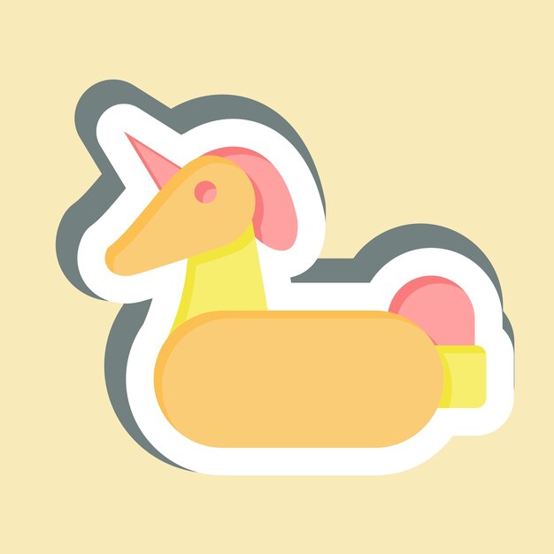 Sticker Life Saver relacionado con el diseño del símbolo de verano editable