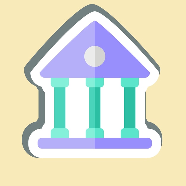 Sticker Teatro relacionado con el diseño simple del símbolo de entretenimiento