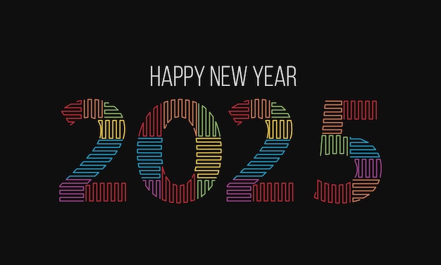 Sting art texto Efecto Diseño de fondo de Año Nuevo 2025