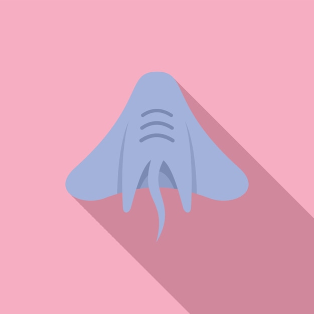 Vector stingray manta icono vector plano animal submarino mar marino