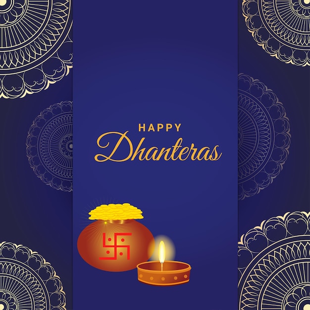 Stock de arte Premium Vector Happy Dhanteras