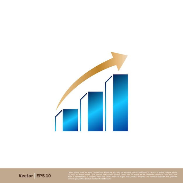 Stock Exchange Logo Plantilla Ilustración Diseño Vector EPS 10