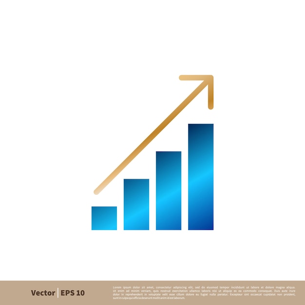 Stock Exchange Logo Plantilla Ilustración Diseño Vector EPS 10