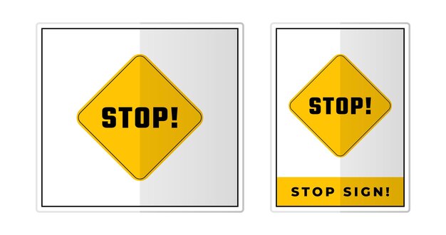 Stop Sign Label Símbolo Icono Vector Ilustración