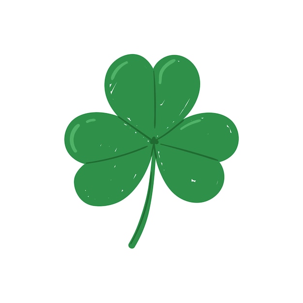 StPatrick 39s Día en el estilo doodle hojas de trébol