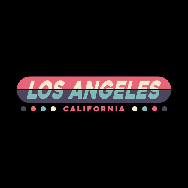 Streetwear diseño gráfico estampado los ángeles