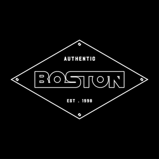 Streetwear Diseño Gráfico Estampado Boston
