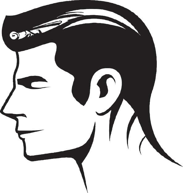 StrongVisage Potentes iconos vectoriales para diseños de cara de hombre