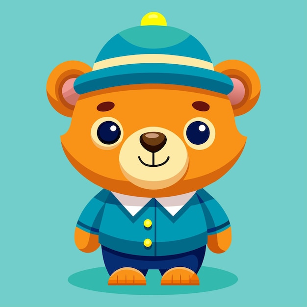 Vector stylish cute bear simple moderno y buen diseño archivo vectorial