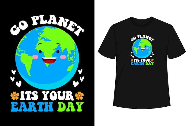 Su planeta va su día de la Tierra 2025 Rainbow Teacher Kids Tierra camiseta