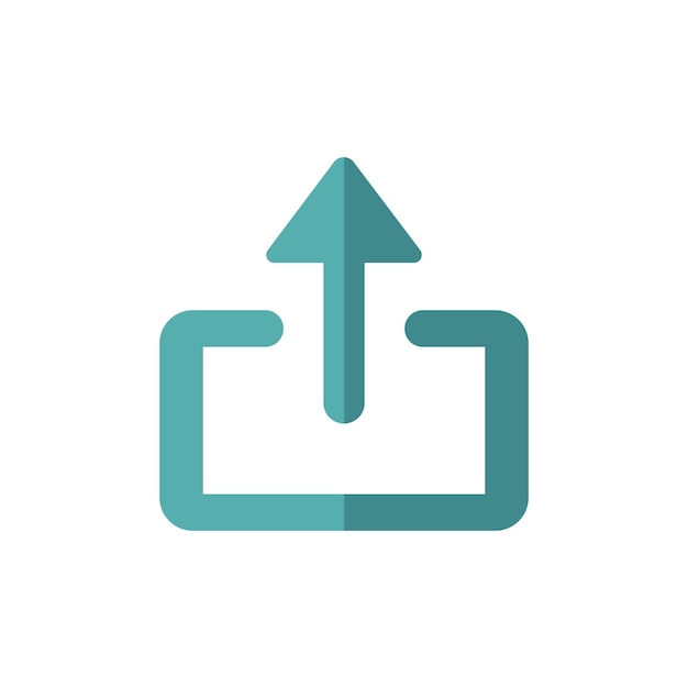subida de la plantilla de diseño de icono vectorial