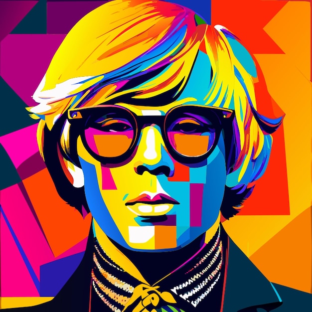 subir una imagen de estilo como una ilustración vectorial de Andy Warhol