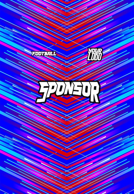Sublimación del diseño de la camiseta de fútbol deportivo